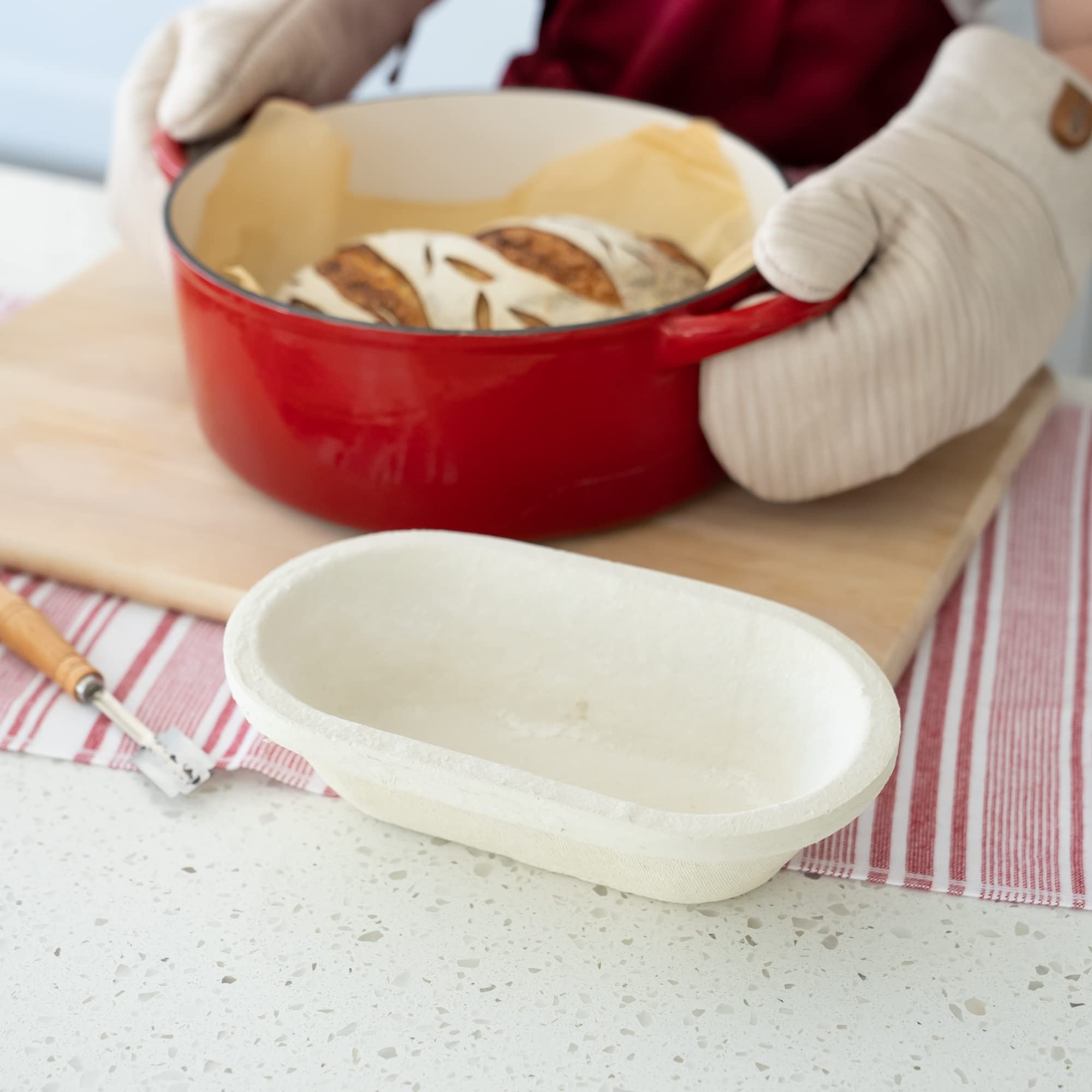 Bulka banetón para pan de masa madre y pan casero.