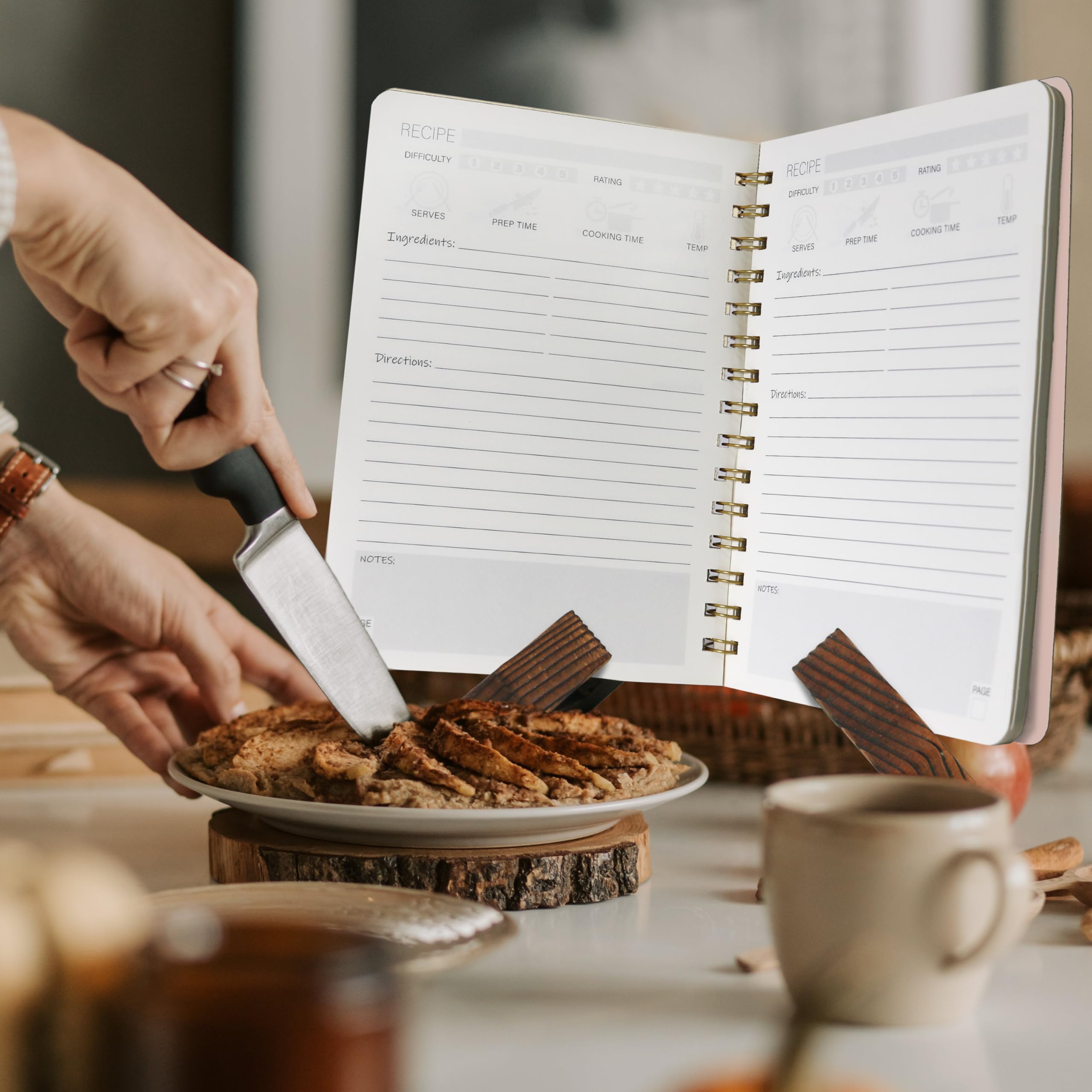 Buluer libro de recetas con conversiones de ingredientes para convertir tazas a gramos