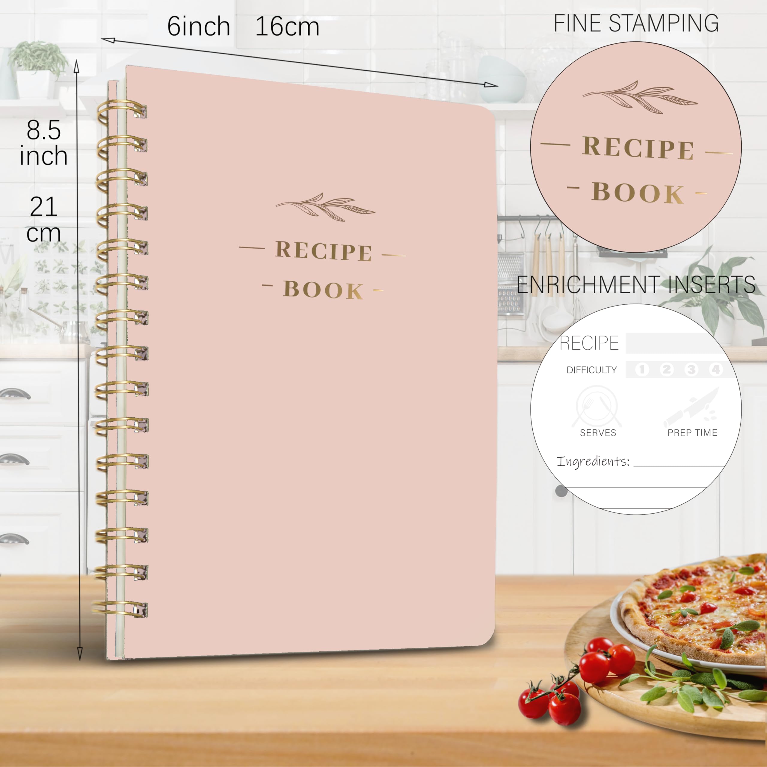 Buluer libro de recetas con índice y paginación para encontrar recetas rápidamente