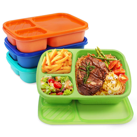 Buluker lonchera bento con cuatro compartimentos para comidas balanceadas.