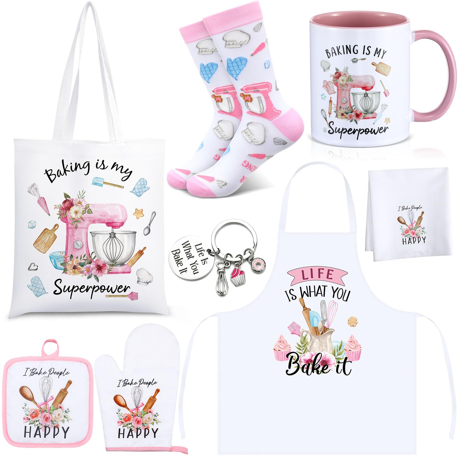 Delantal rosa de Bulyoou para cocinar con estilo.