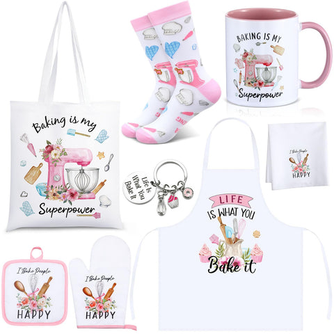 Delantal rosa de Bulyoou para cocinar con estilo.