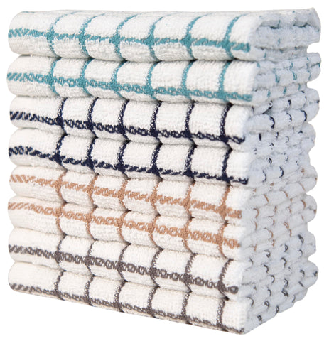 Bumble Towels, colores multicolor con cuadros, toque decorativo y práctico.