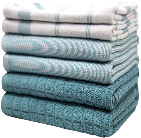 Bumble Towels juego de seis toallas para uso diario en la cocina.