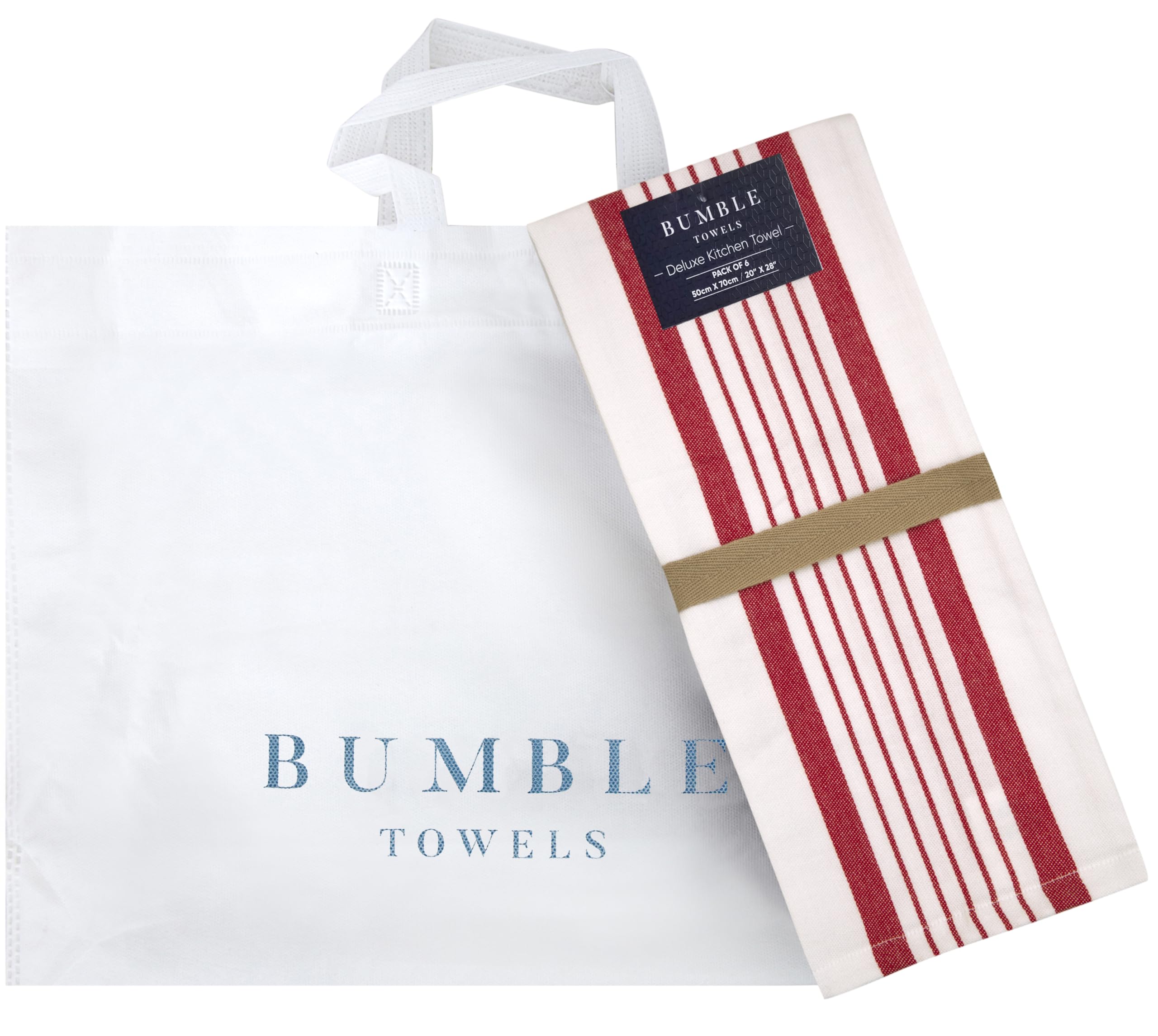 Bumble Towels secado eficiente de platos y superficies tras lavado.