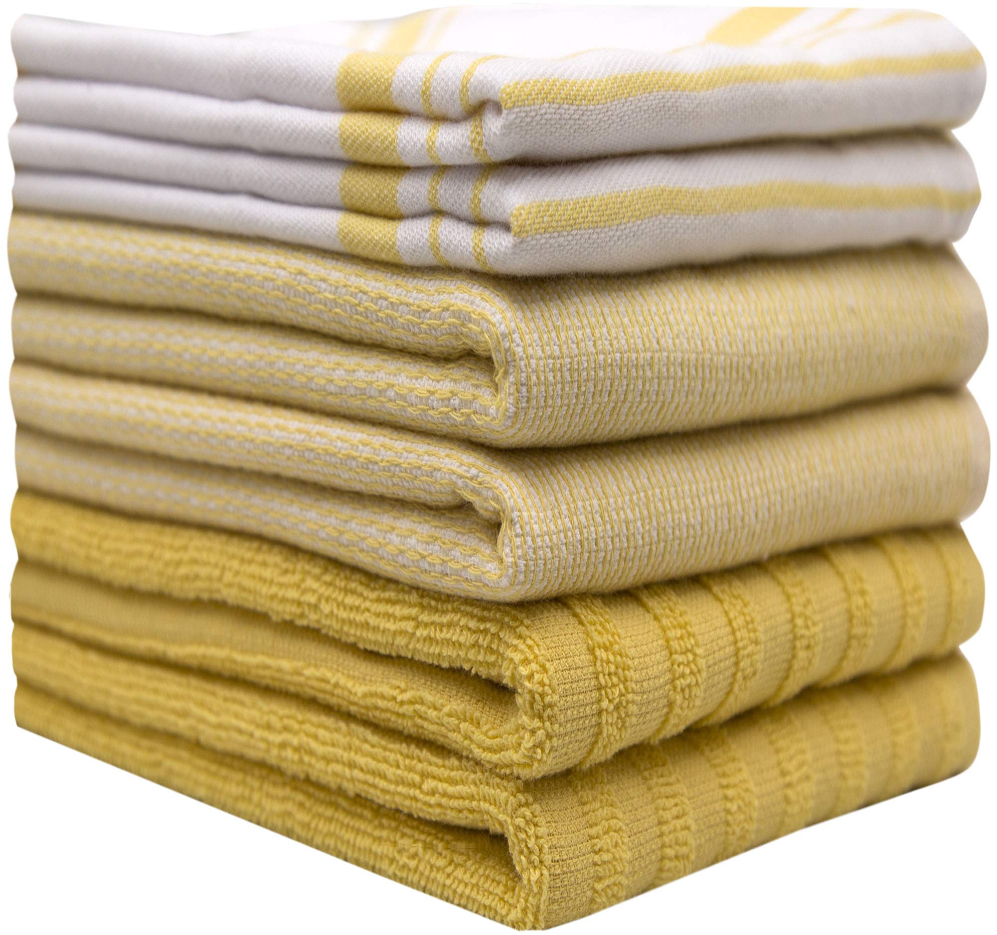 Toalla plana Bumble Towels amarilla, ideal para secar platos y superficies
