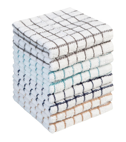 Toallas Bumble Towels en formato 12x12, 8 unidades, para secar platos y encimados.