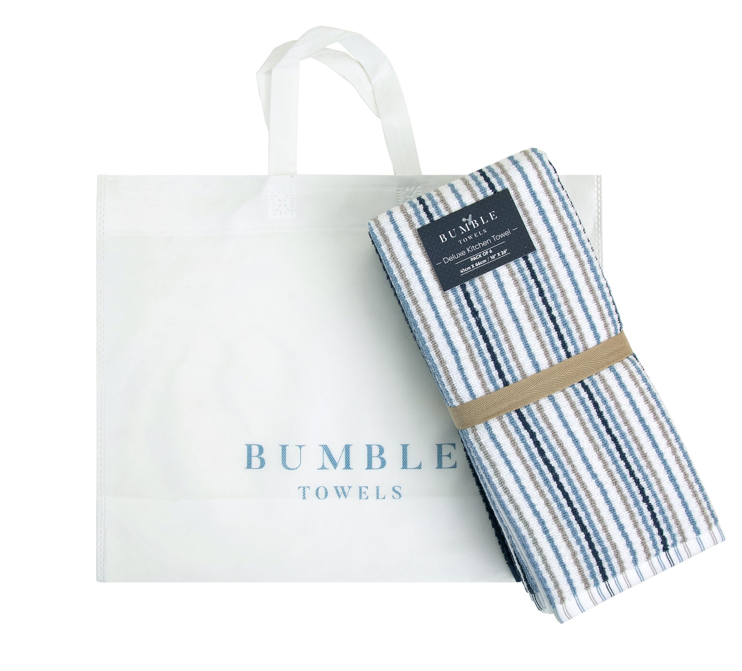 Bolsa regalo incluida de Bumble Towels, regalo práctico para cocina