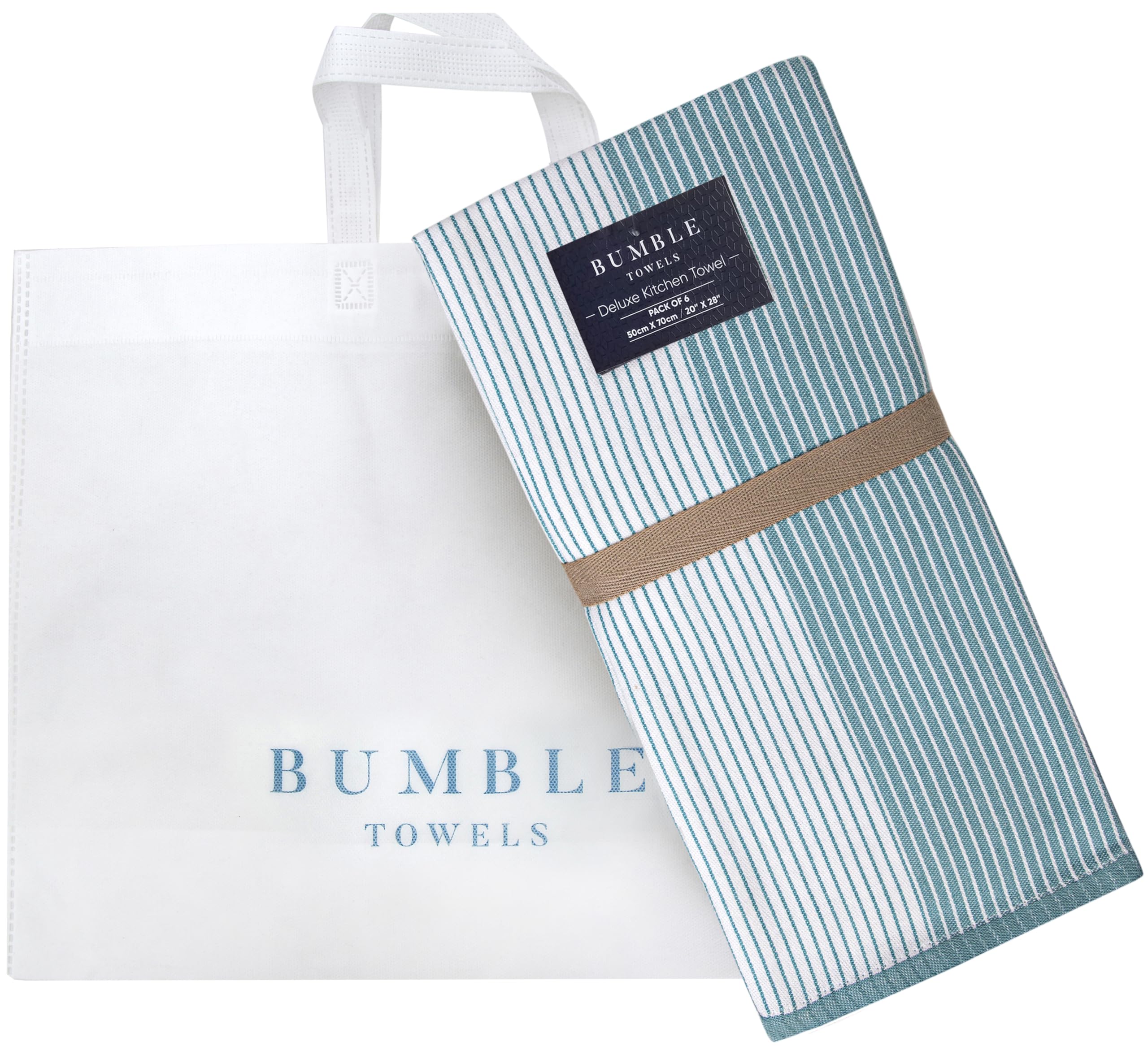 Bolsa de tela incluida con Bumble Towels, regalo práctico