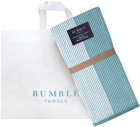 Bolsa de tela incluida con Bumble Towels, regalo práctico