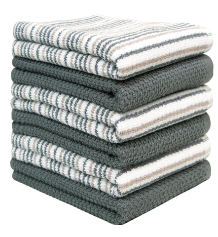 Toallas Bumble: algodón de 430 g/m² para secado eficaz tras cocinar y derrames.