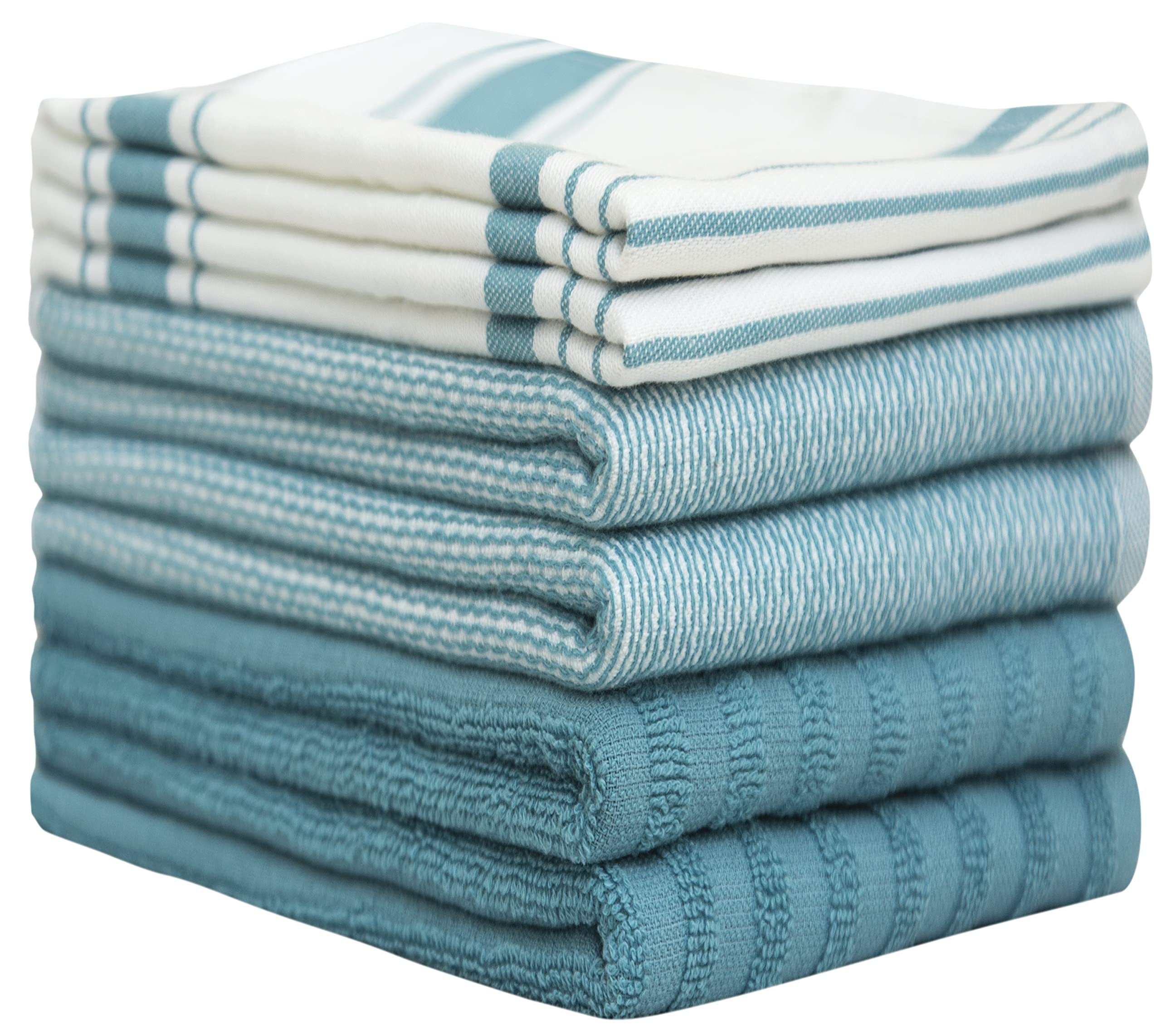 Bumble Towels textura plana para secar superficies de cocina con poca pelusa.