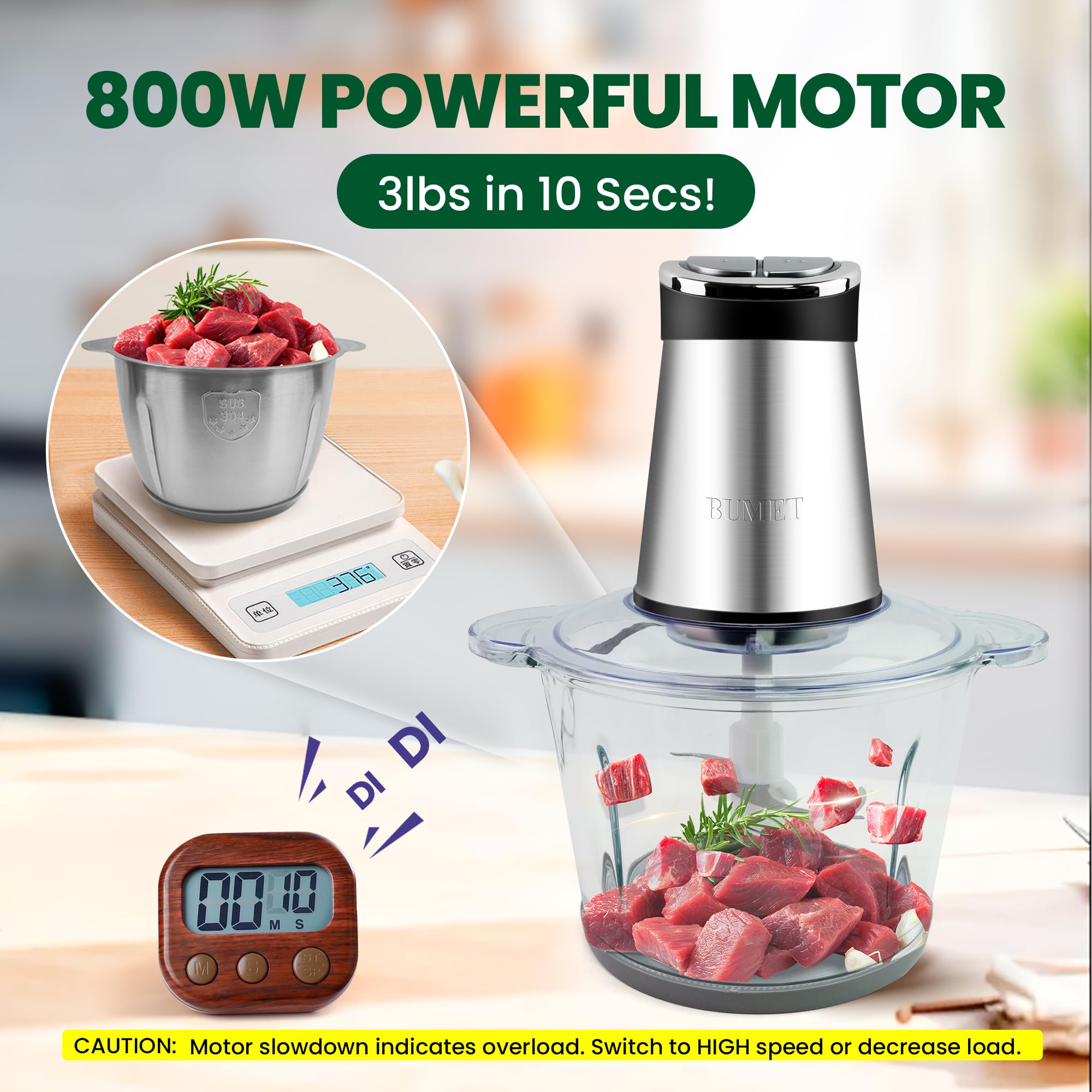 BUMET temporizador-led: control de tiempo exacto para recetas con precisión.