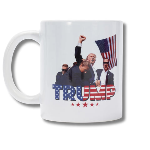 Taza BundlBees Trump, doble cara, resistencia diaria para tus mañanas.