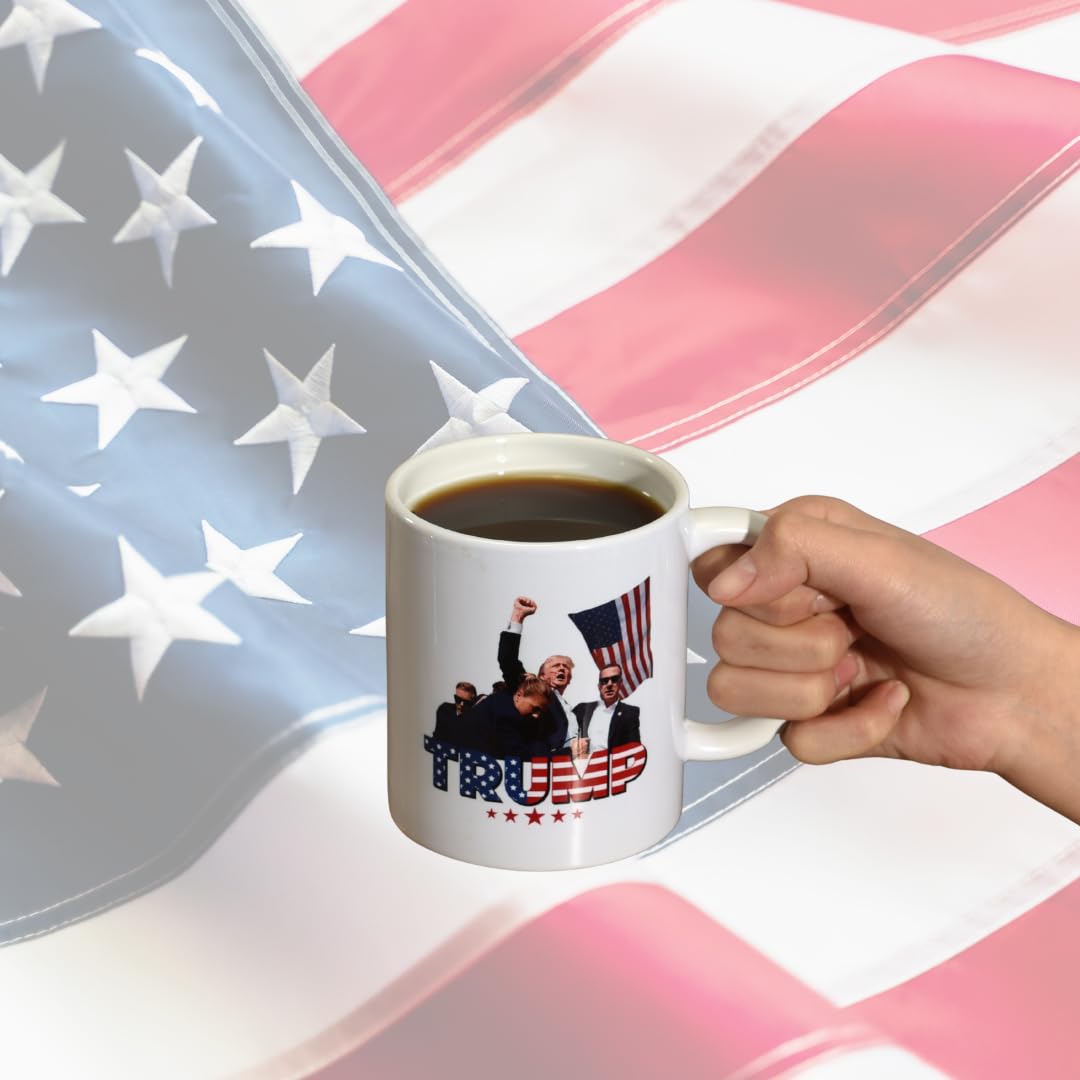 Taza BundlBees Trump, regalo-apoyo, perfecto para coleccionistas y seguidores.