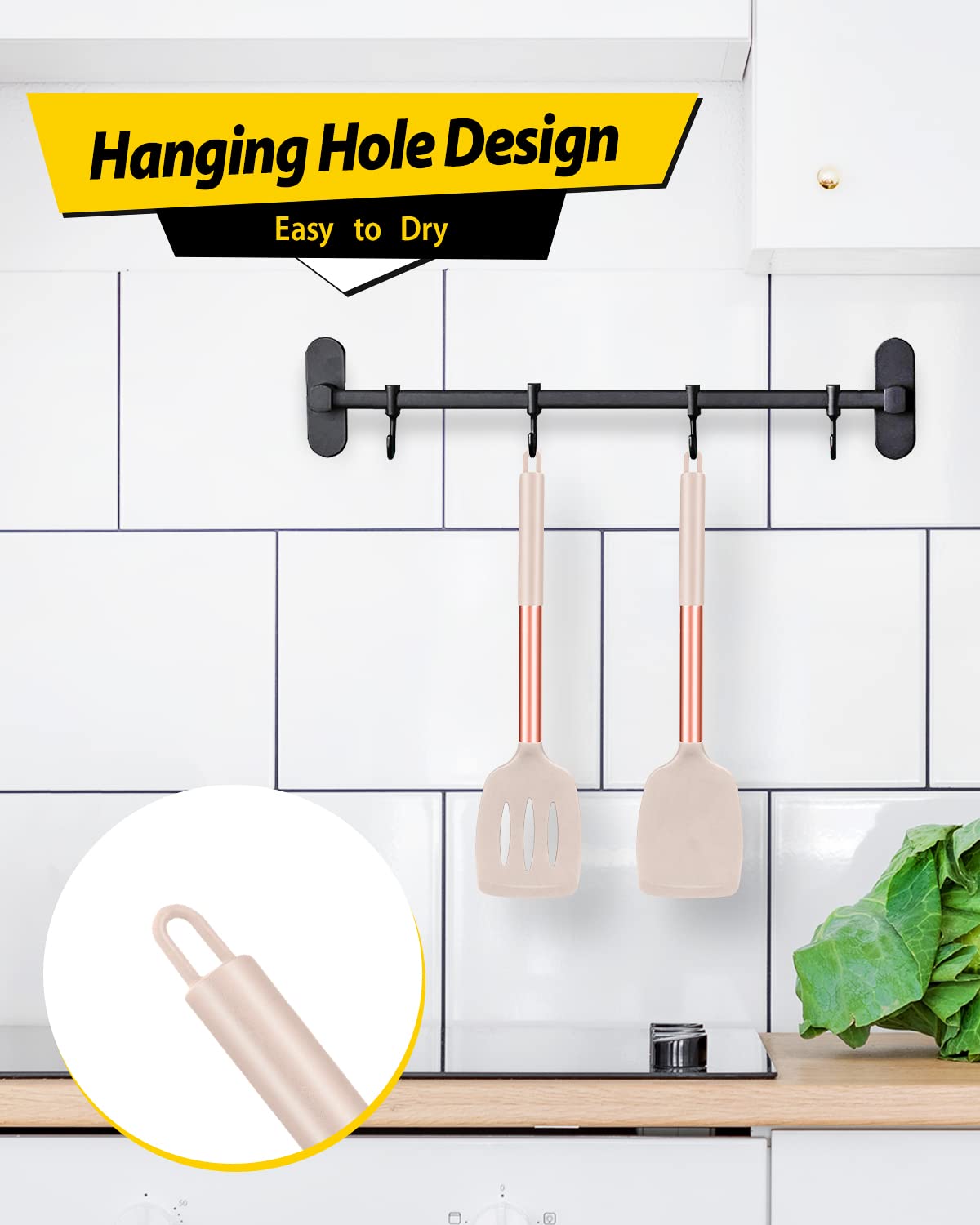 Cabeza de silicona de Bundlepro resistente al calor para cocinar con seguridad.