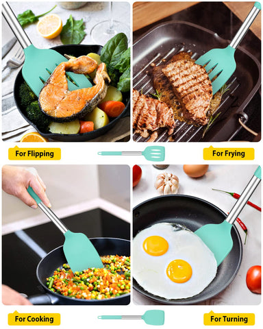 Espatula Bundlepro con mango de acero inoxidable, cómoda para manipular la comida