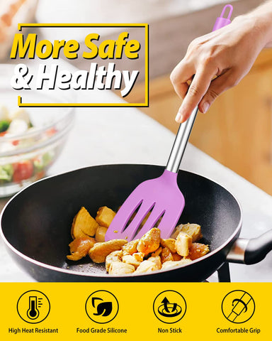 BundlePro espátula resistente al calor apta para sartén caliente.