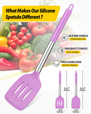 BundlePro espátula con mango de acero inoxidable ergonómico.