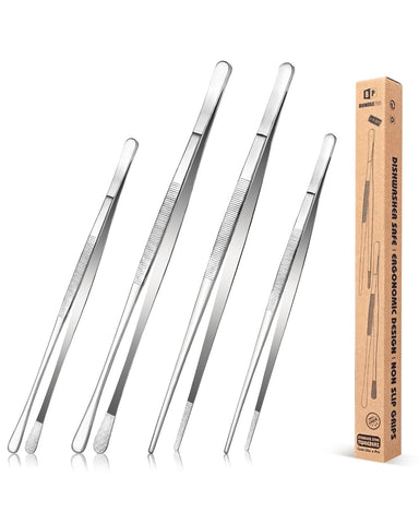 Pinzas Bundlepro de 12 pulgadas para cocinar, agarre estable y controlado