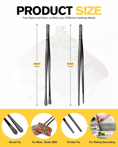 Tijeras Bundlepro para barbacoa y volteado, control preciso de cocción.