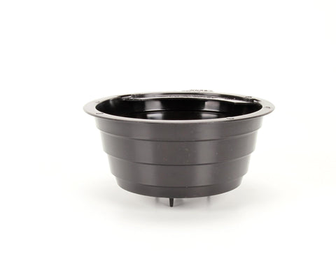 Bunn 20583.0003 embudo negro lateral con decals para compatibilidad.