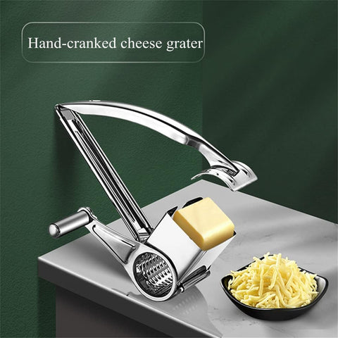 Buoikik rallador de queso manual rotatorio para cheddar, rallado uniforme para ensaladas