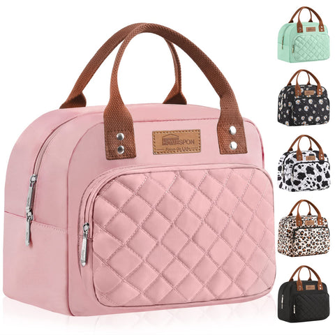 Buringer HOMESPON bolsa de almuerzo con bolsillo frontal, ideal para teléfono y utensilios