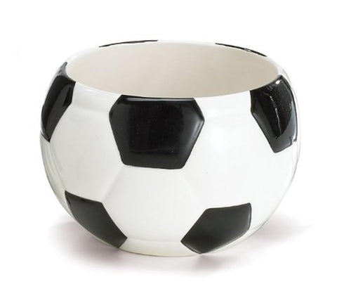 Burton Balón Fútbol Cerámico: maceta decorativa para plantas pequeñas o dulces