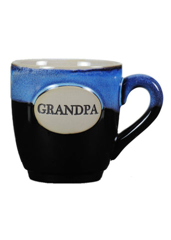Taza burton+BURTON para abuelo, 16 onzas, vista frontal, ideal para café matutino.