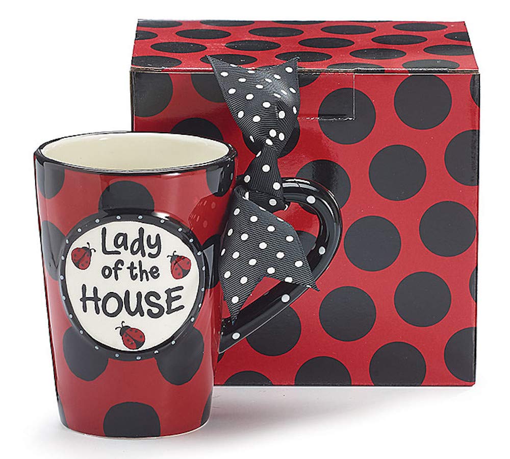Taza burton+BURTON con mariquita de 13 onzas para café diario