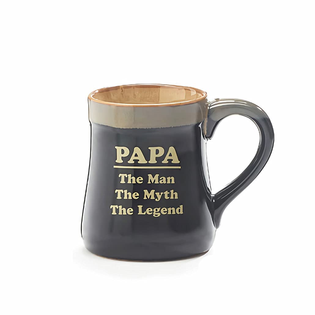 burton-burton taza papa porcelana negra, perfecta para café diario
