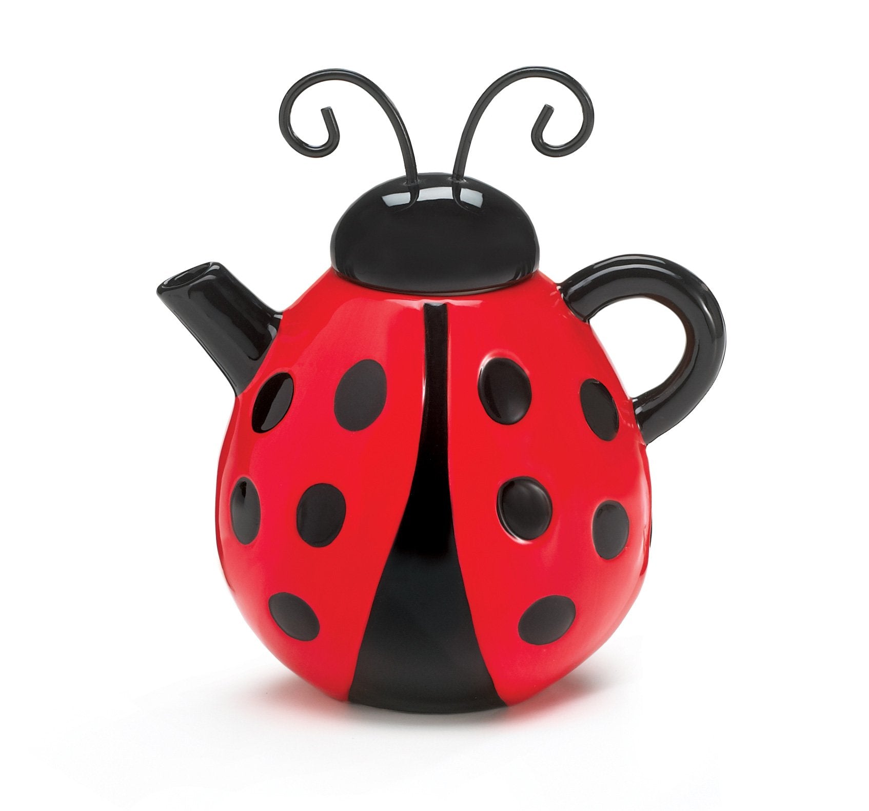 Burton Lucky Lady Tetera, forma mariquita roja, ideal para ritual de té diario y decoración elegante.