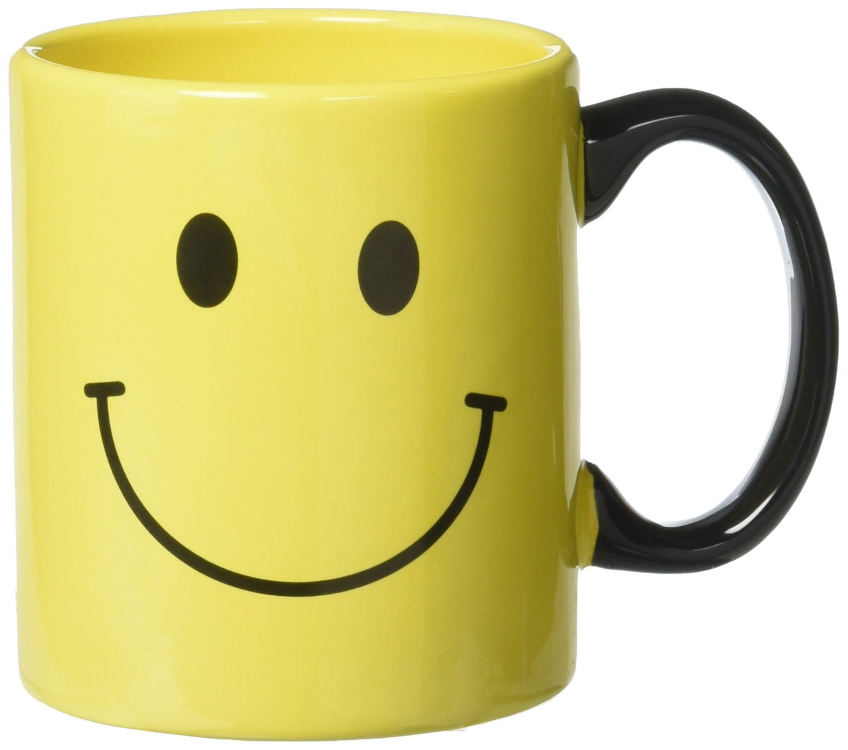 Taza Burton con cara sonriente y color amarillo para empezar el día con ánimo.