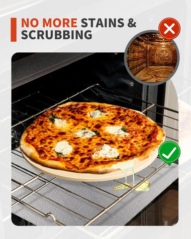 Buself tapete recortado ajustándose en un horno tostador, ajuste fácil