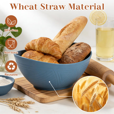 BUSOKIP material paja-trigo sin BPA, ligero y resistente a golpes.