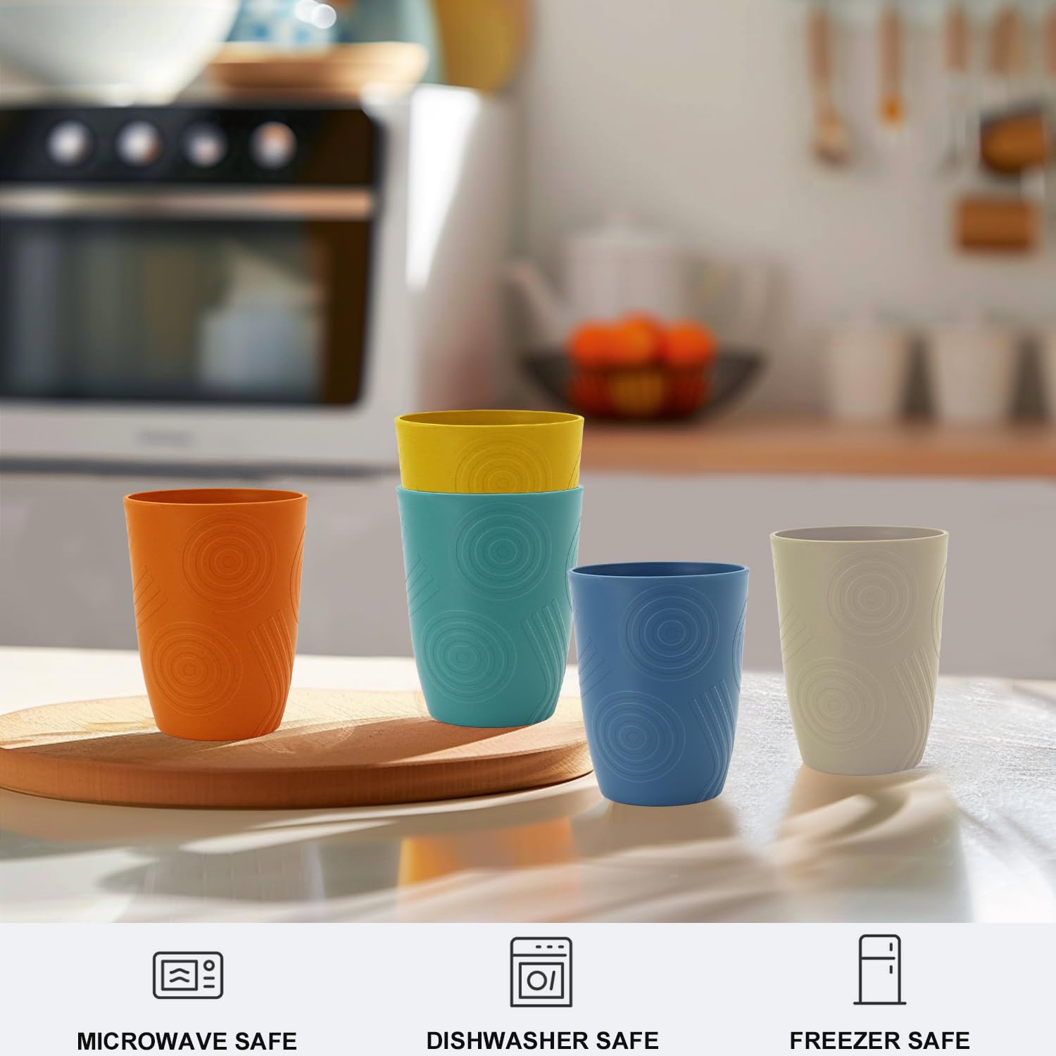 Vasos BUSOKIP 12oz aptos para lavavajillas y duraderos.