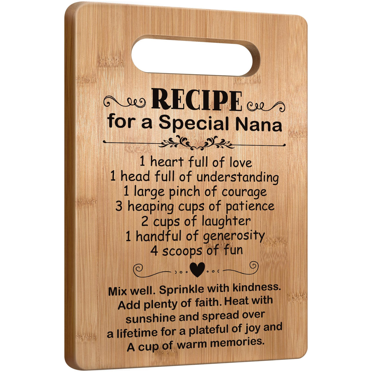 Tabla de corte Nana de Busy Gaming Life, regalo sentimental para abuelas