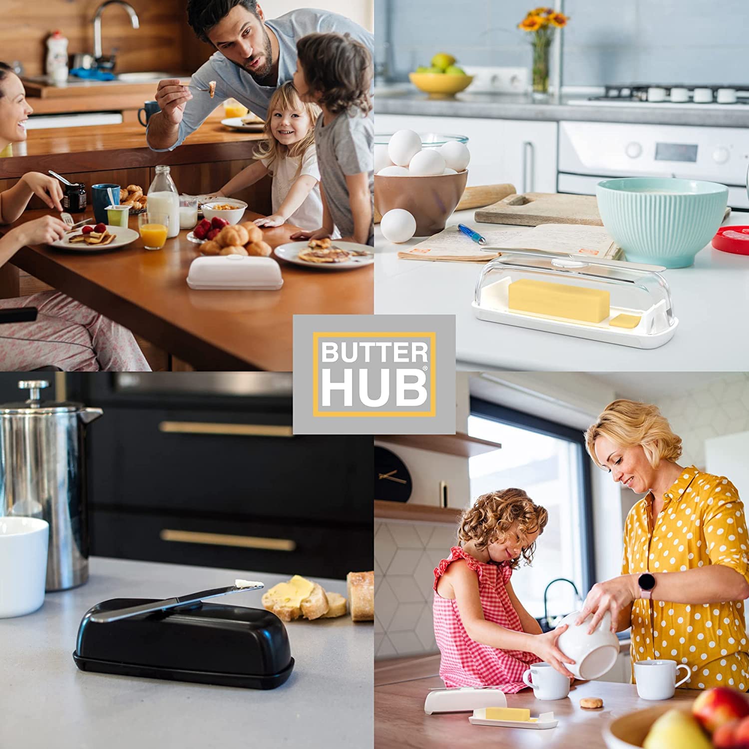Butter Hub uso diario en la cocina para untar con comodidad