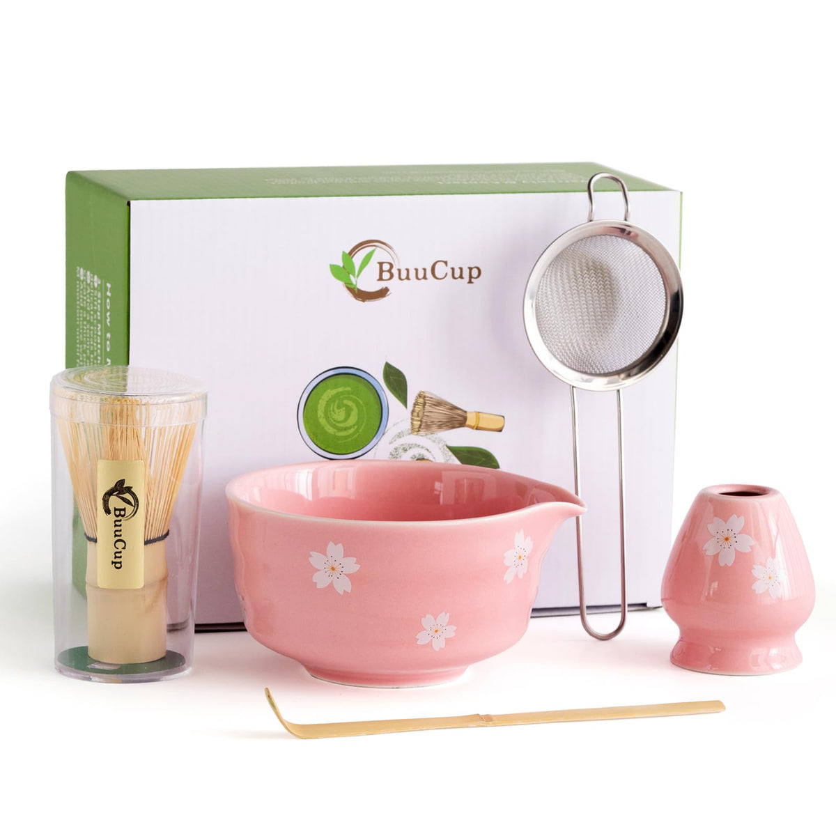 Buucup batidor de matcha de bambú para batidos suaves