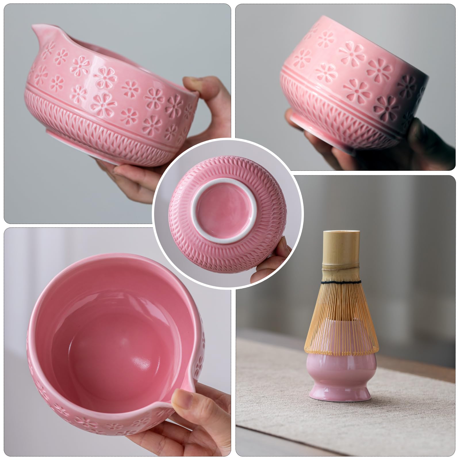 Conjunto Buucup de matcha: cuchara de bambú, sirve y mezcla con estilo