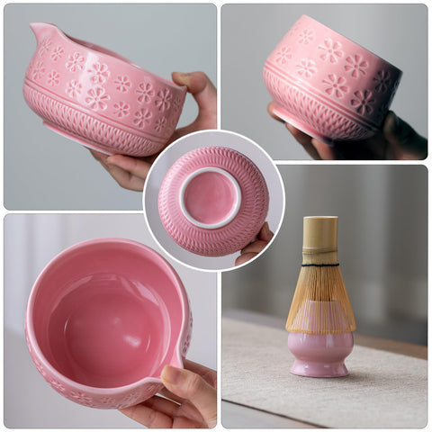 Conjunto Buucup de matcha: cuchara de bambú, sirve y mezcla con estilo