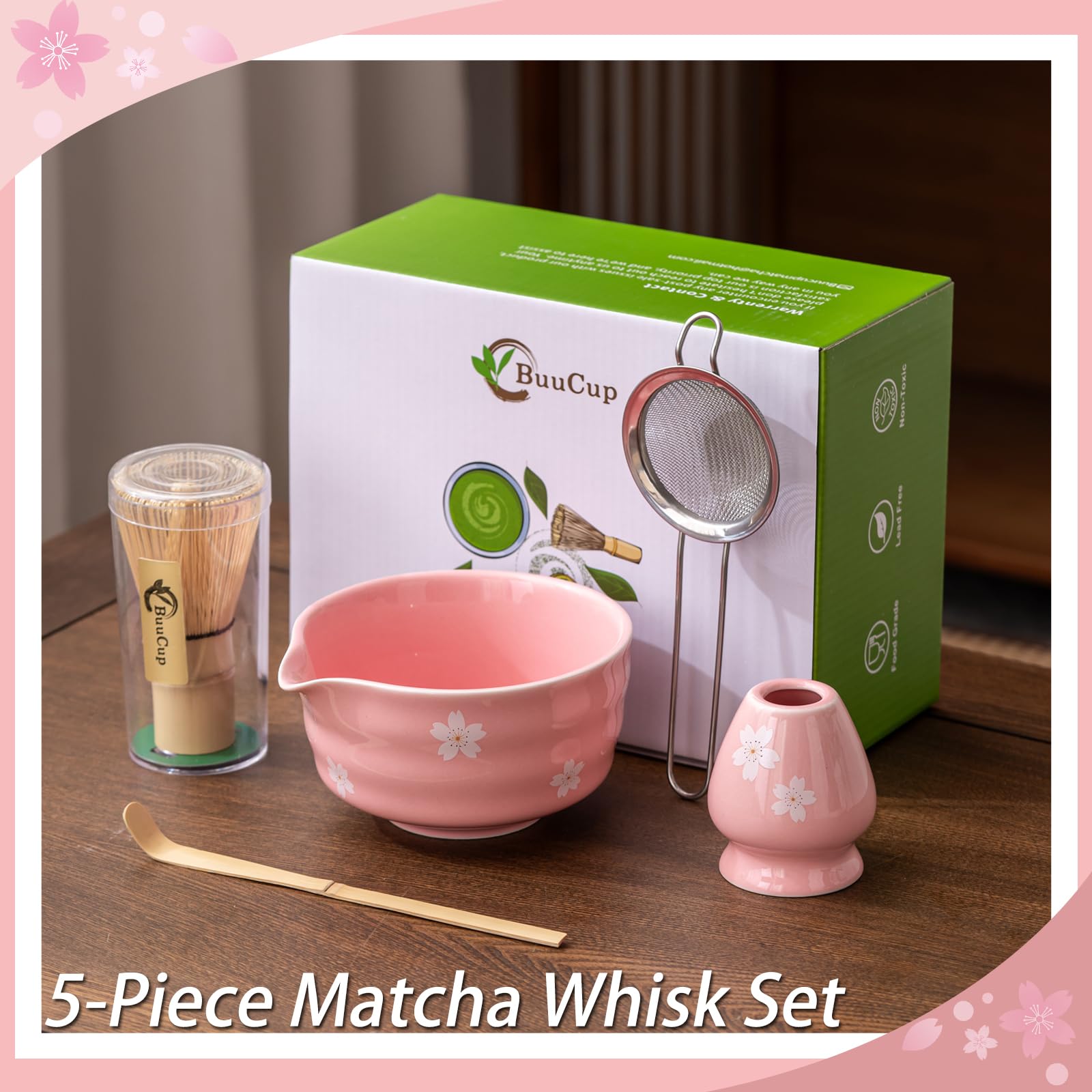 Buucup cuchara medidora de bambú para matcha