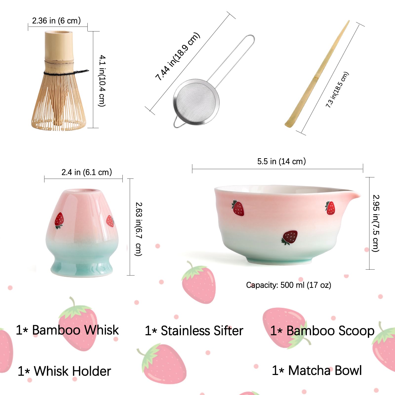 Colador de acero Buucup para tamizar el polvo de matcha sin grumos.