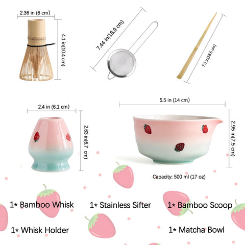 Colador de acero Buucup para tamizar el polvo de matcha sin grumos.