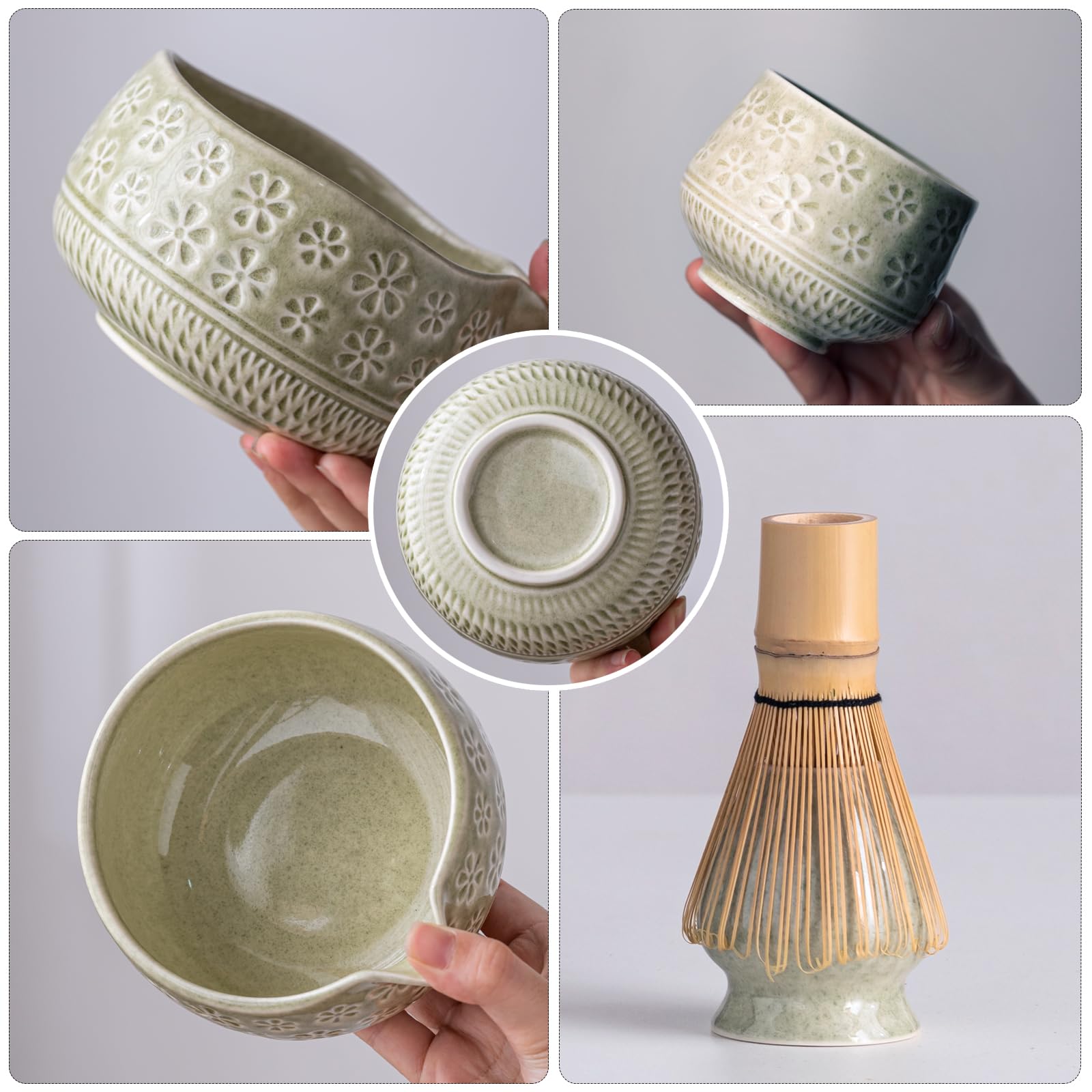 Buucup Matcha Set: batidor de bambú para una espuma sedosa y uniforme.