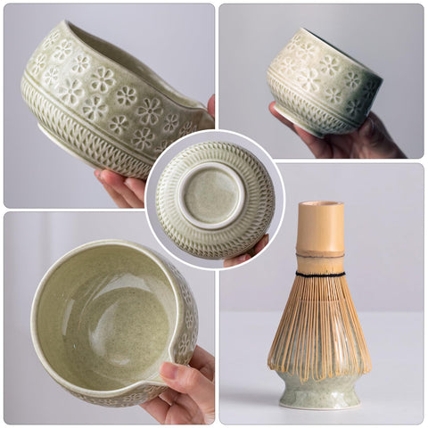 Buucup Matcha Set: batidor de bambú para una espuma sedosa y uniforme.