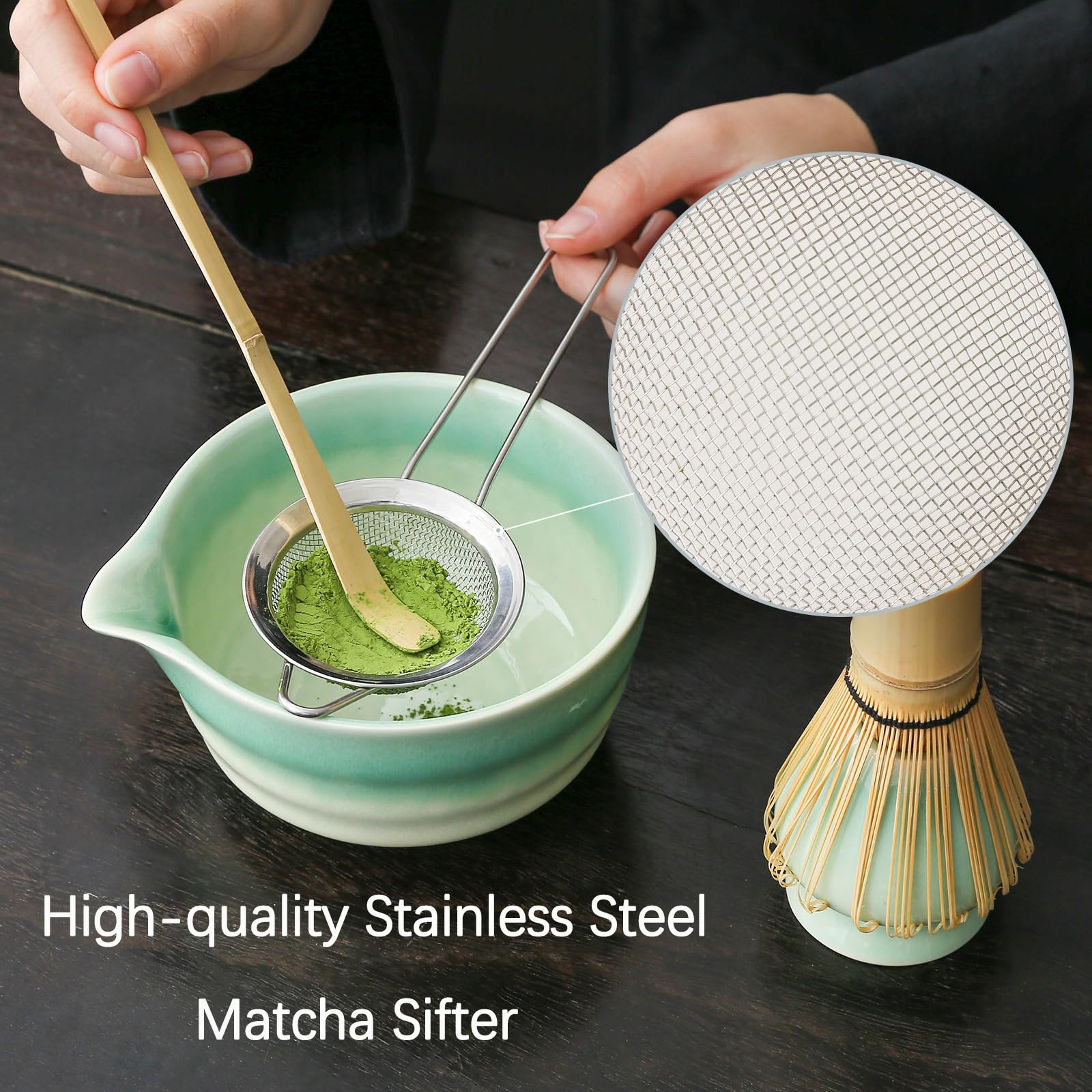 Tamiz de acero inoxidable Buucup para un matcha sin grumos