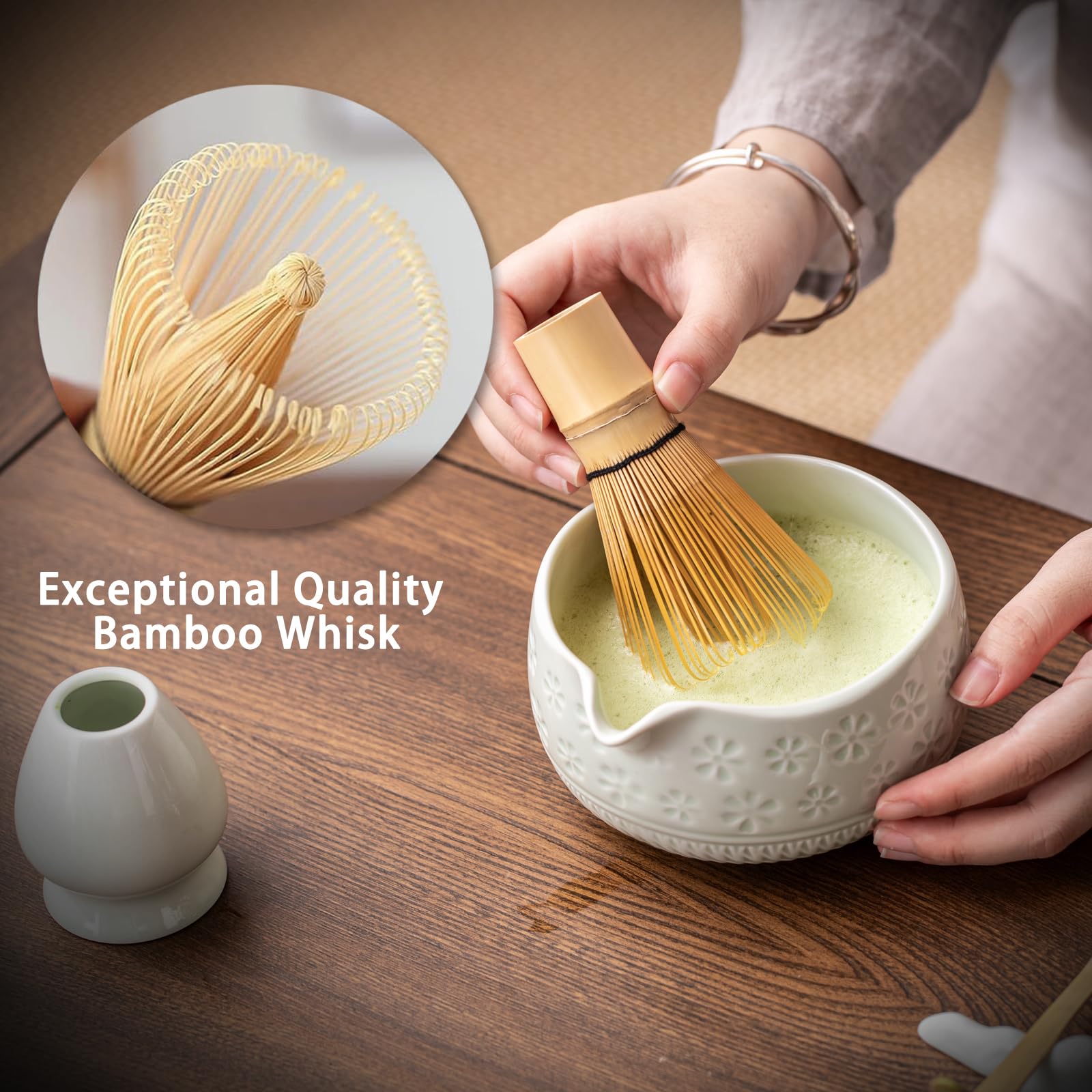 Buucup tamiz acero para colar polvo de matcha, rendimiento uniforme.
