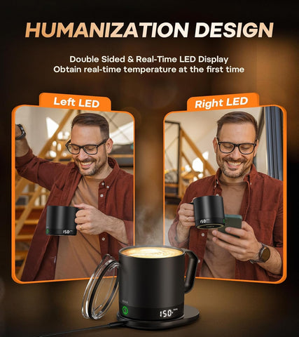 buuo taza con base de carga para recargas fáciles